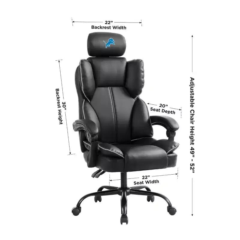 Fauteuil de bureau des Lions de Detroit