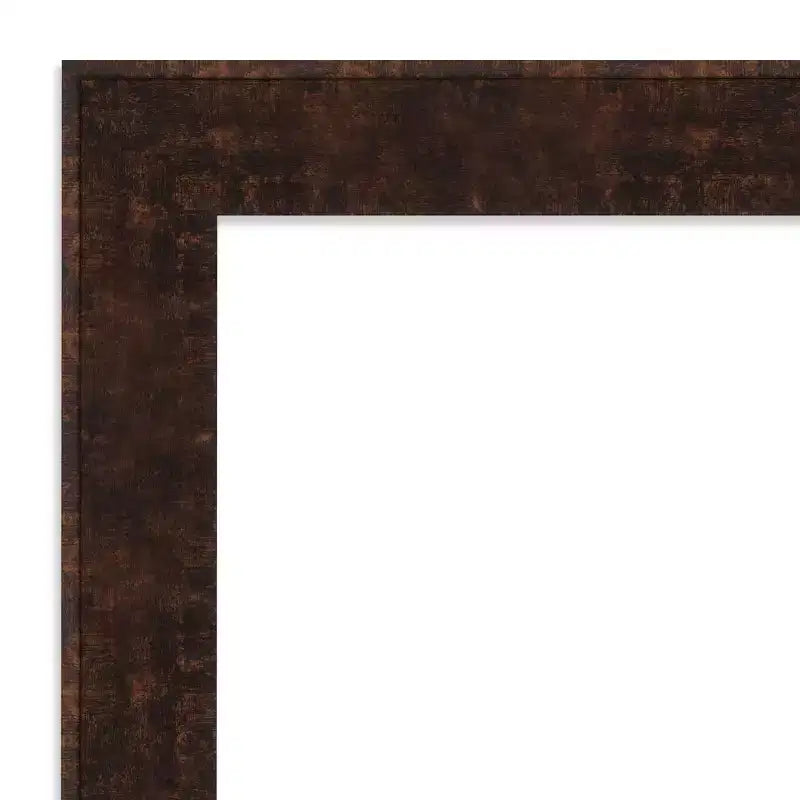 Miroir de porte long et étroit, encadrement bronze