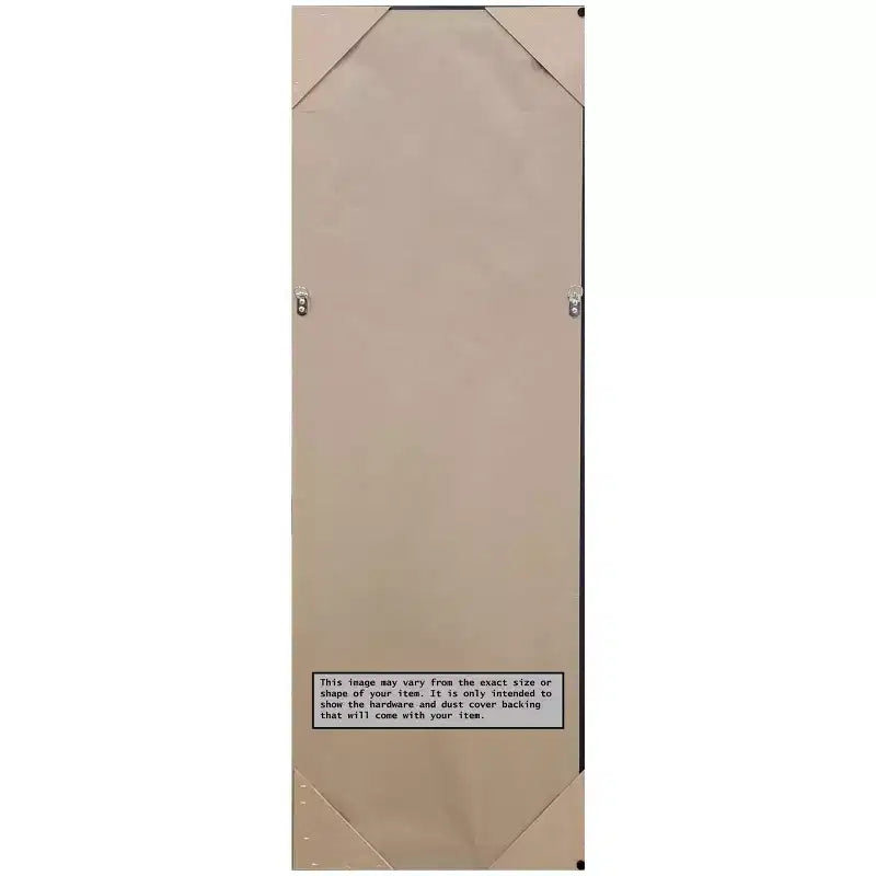 Miroir de porte long et étroit, encadrement bronze