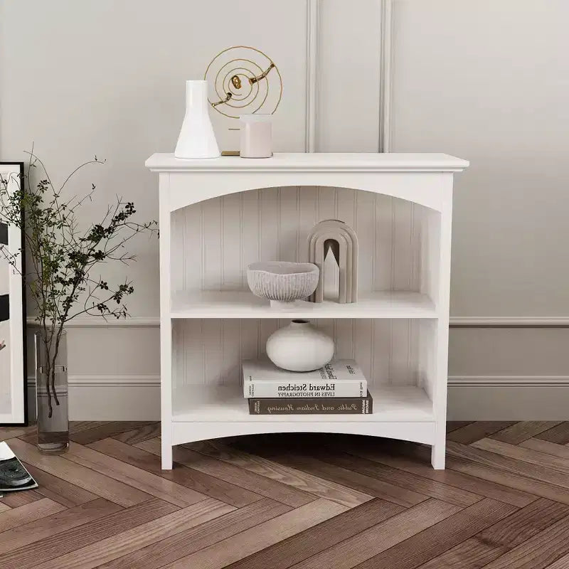 Étagère de rangement à 2 niveaux avec 2 supports arqués, hauteur de 73,5 cm