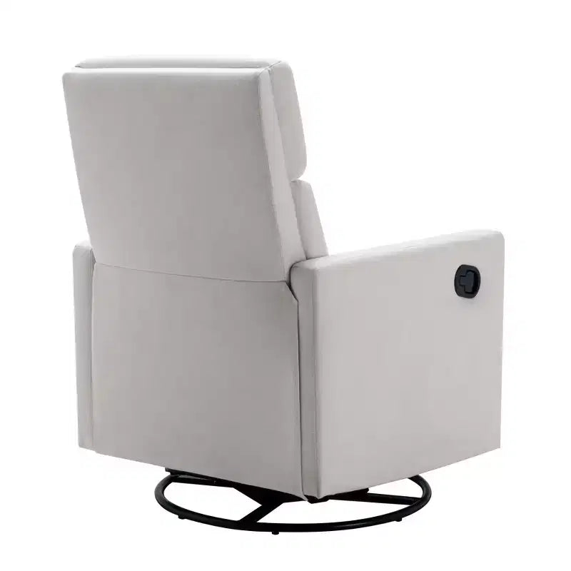 Fauteuil à bascule pivotant et inclinable, fauteuil de salon moderne rembourré, fauteuil de relaxation pour chambre à coucher ou chambre de bébé