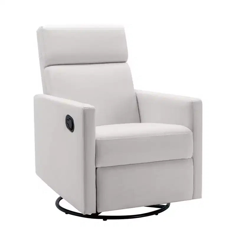 Fauteuil à bascule pivotant et inclinable, fauteuil de salon moderne rembourré, fauteuil de relaxation pour chambre à coucher ou chambre de bébé