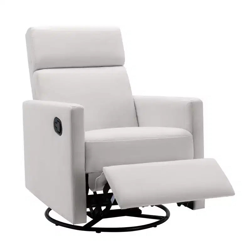 Fauteuil à bascule pivotant et inclinable, fauteuil de salon moderne rembourré, fauteuil de relaxation pour chambre à coucher ou chambre de bébé