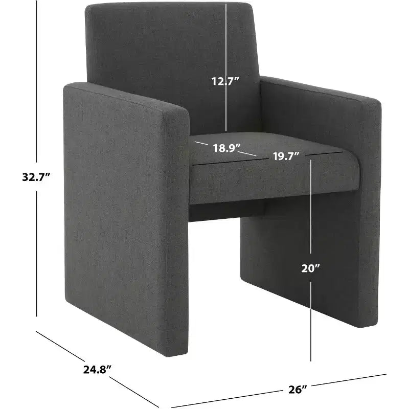 Chaise de salle à manger en lin