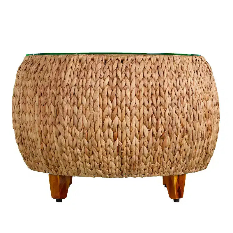 Table basse ronde jacinthe d'eau - Naturel - SEI