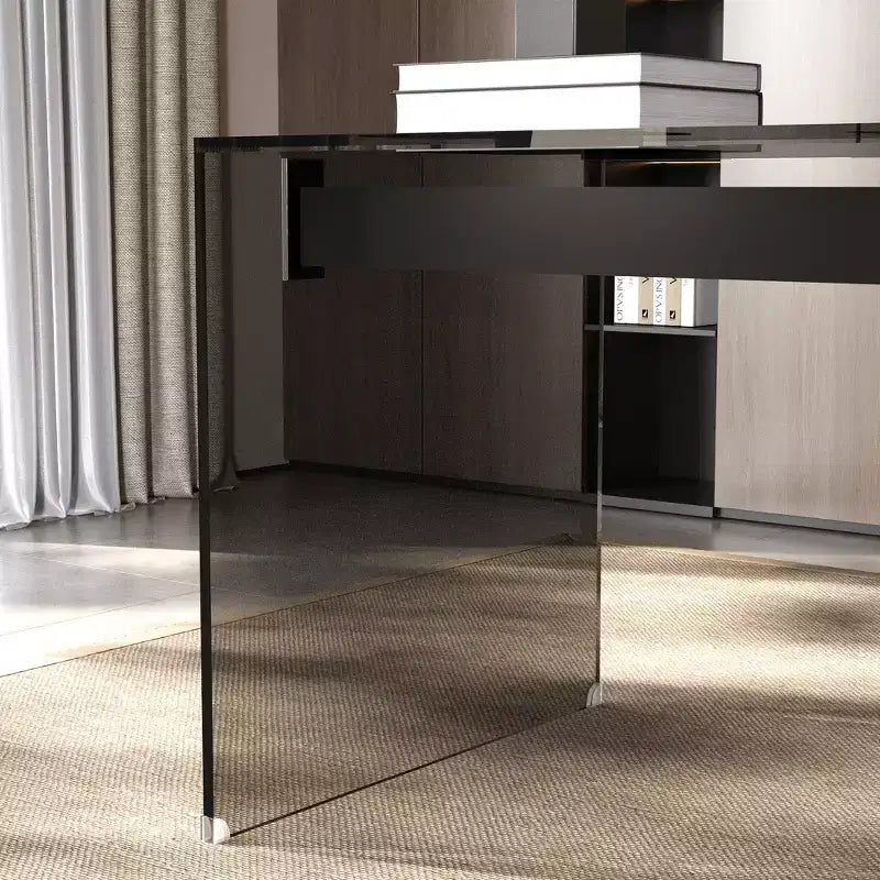 Bureau en verre trempé