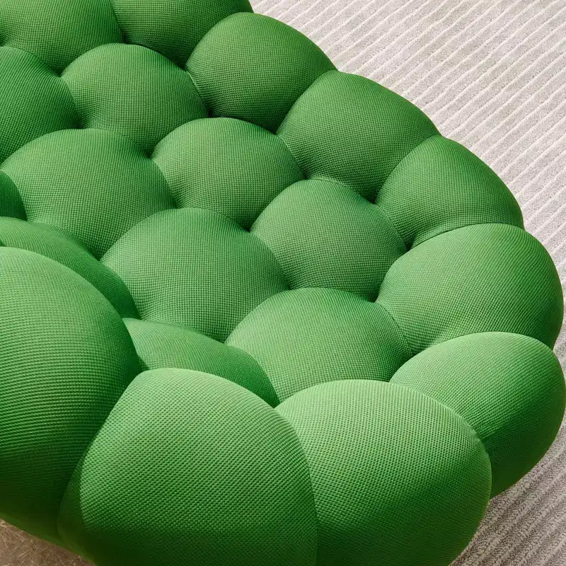 Canapé de salon moderne 2 places Bubble, revêtement en tissu maillé 3D