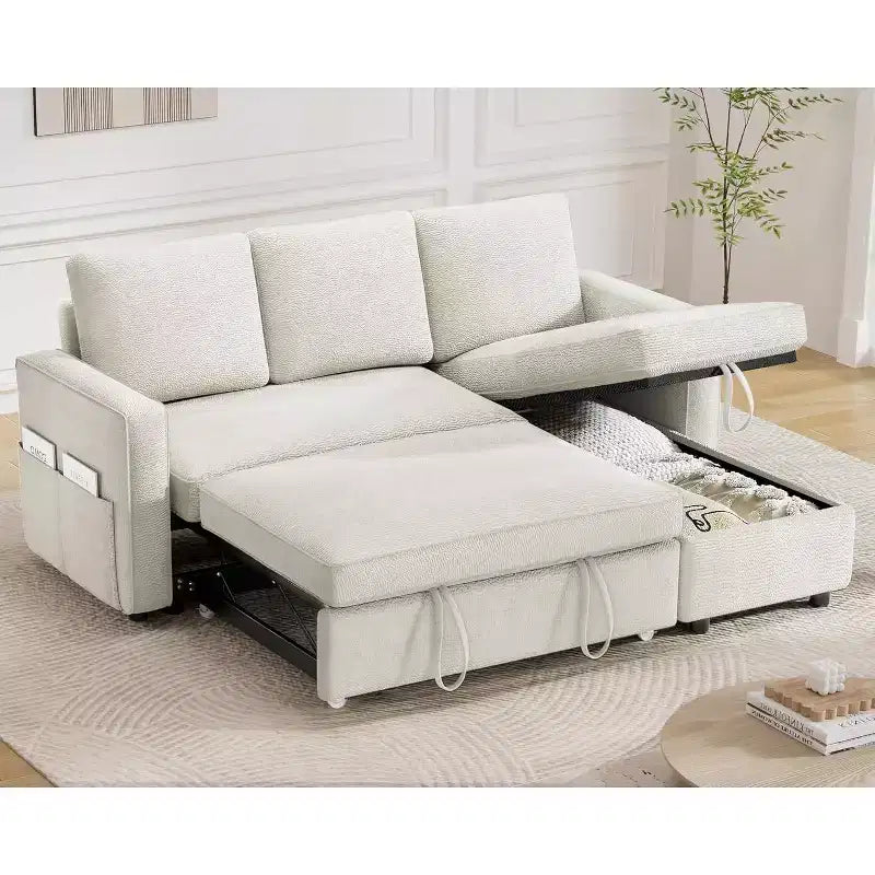 canapé-lit multifonctionnel, canapé gigogne, aucun outil d'assemblage requis, deux options de tissu disponibles
