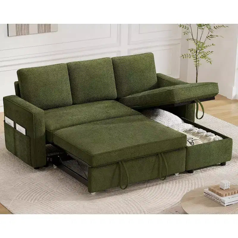 canapé-lit multifonctionnel, canapé gigogne, aucun outil d'assemblage requis, deux options de tissu disponibles