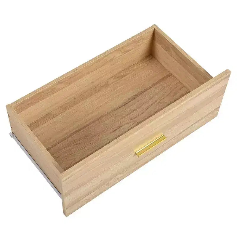 Commode de chambre minimaliste avec 6 tiroirs, poignées dorées, grand espace de rangement pour salon, couloir, chambre d'enfants