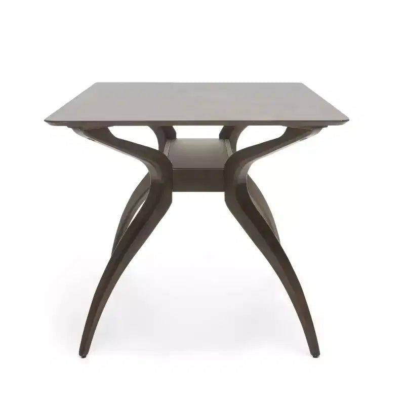 Table à manger rectangulaire moderne du milieu du siècle, pieds en bois d'hévéa, 4 à 6 places
