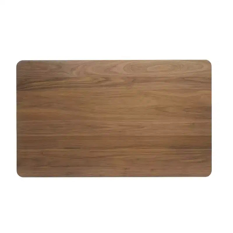 Table à manger rectangulaire moderne du milieu du siècle, pieds en bois d'hévéa, 4 à 6 places