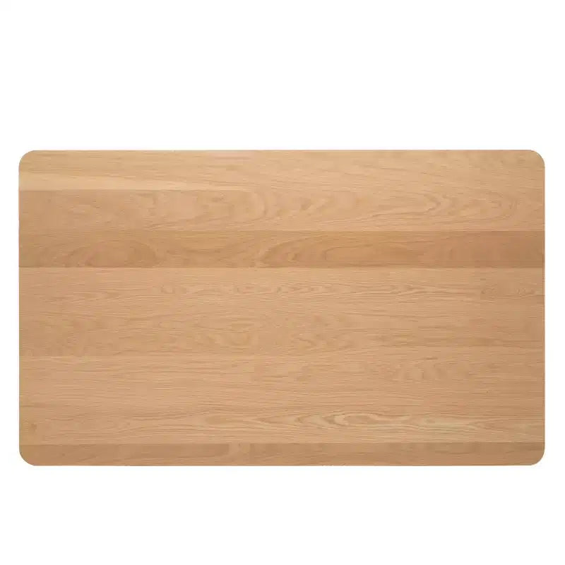 Table à manger rectangulaire moderne du milieu du siècle, pieds en bois d'hévéa, 4 à 6 places