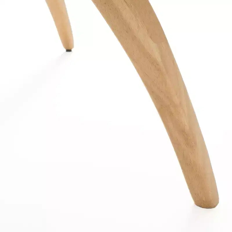 Table à manger rectangulaire moderne du milieu du siècle, pieds en bois d'hévéa, 4 à 6 places