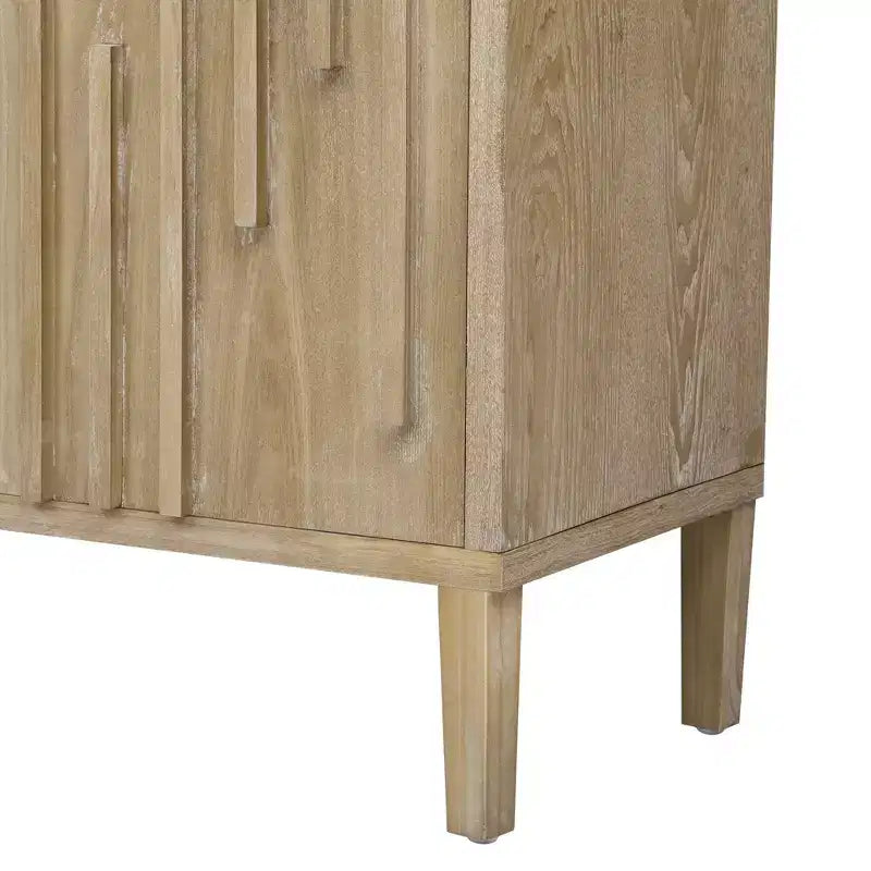 Buffet moderne avec portes à fermeture douce et pieds en métal, console pour cuisine, salon, bureau
