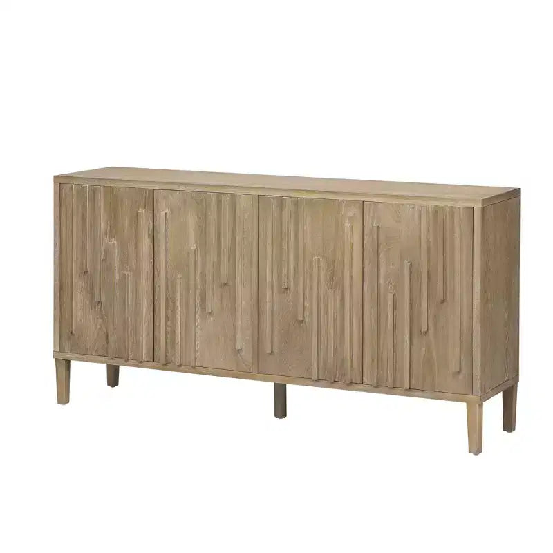 Buffet moderne avec portes à fermeture douce et pieds en métal, console pour cuisine, salon, bureau