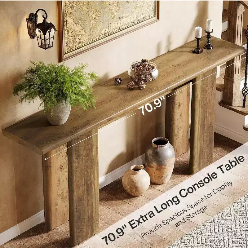Console Extra-Longue, Table d'Appoint Moderne pour Entrée, Couloir, Salon