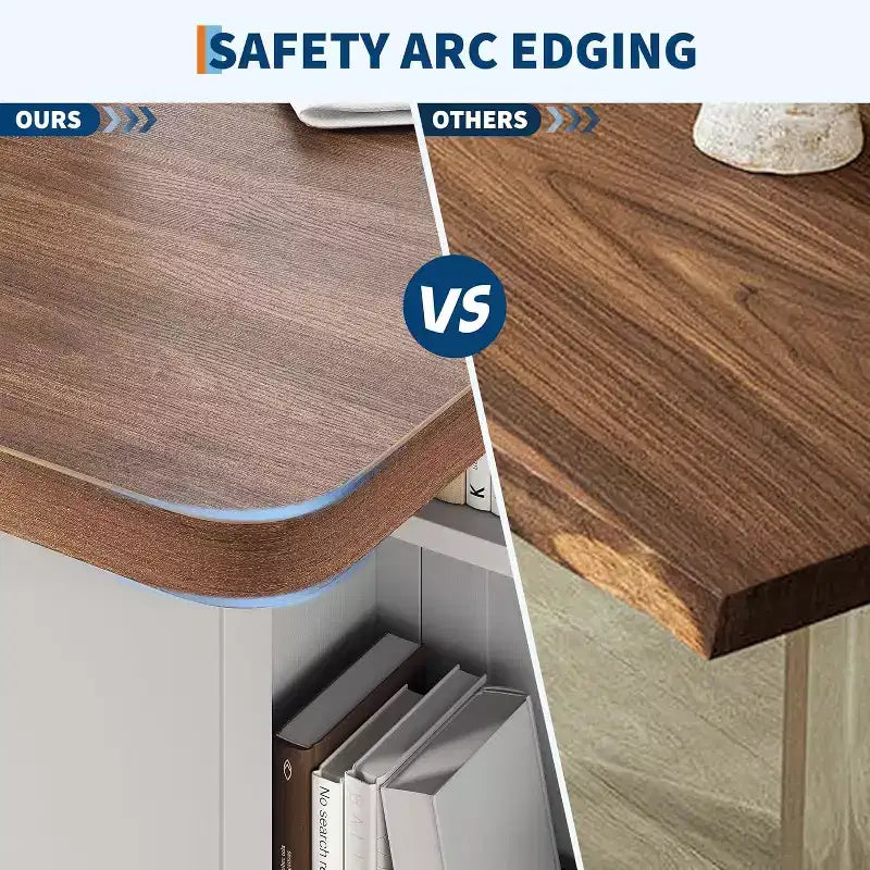 Table à manger pliante peu encombrante avec rangement - Table de cuisine à 6 roulettes (dont 4 verrouillables) + tiroir et étagères, compacte pour les petits espaces