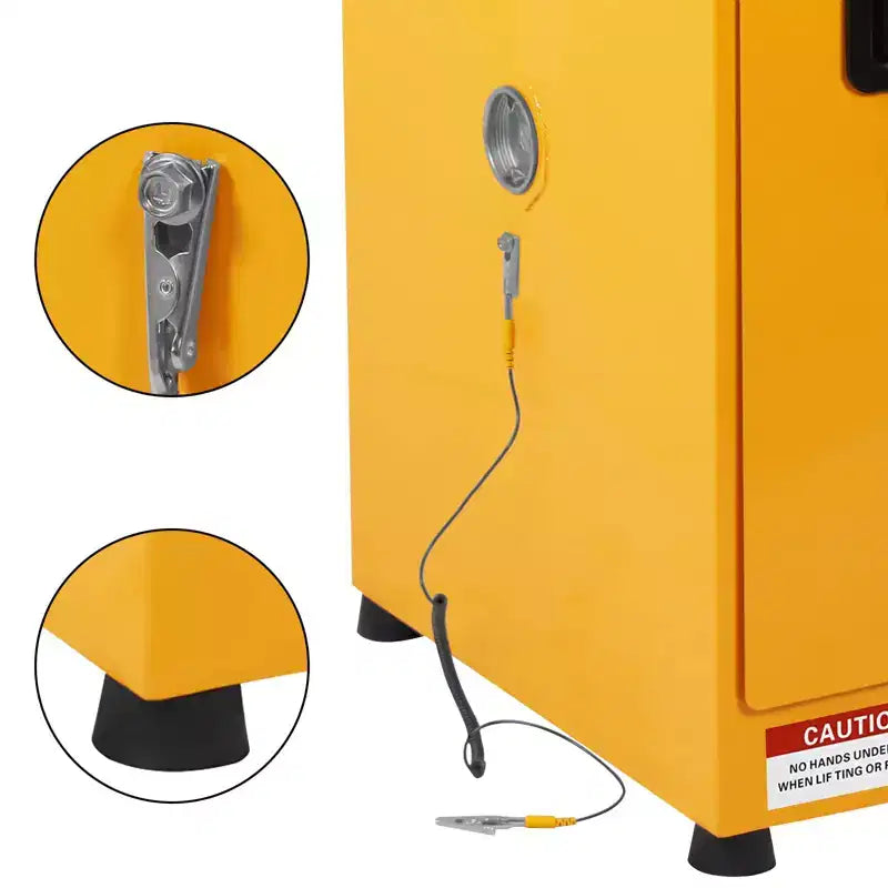 Armoire de sécurité pour liquides inflammables en acier galvanisé, ignifuge et étanche