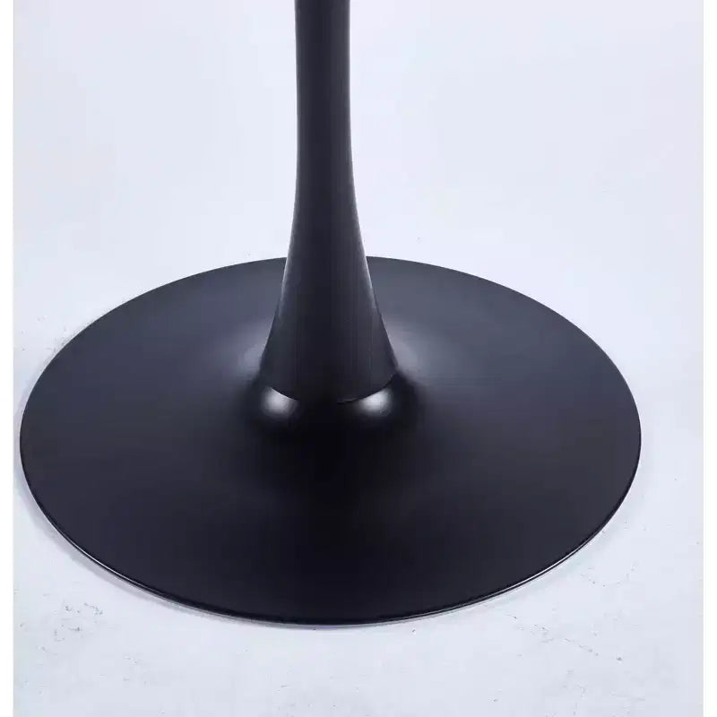 Table à manger spéciale avec plateau en MDF et pieds en métal, table de cuisine ou bureau de direction, finition noire