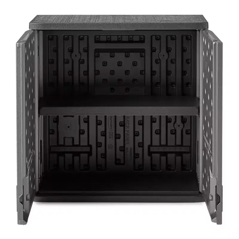 Armoire de rangement murale de garage à étagère simple en résine, 4 pieds cubes, Platine