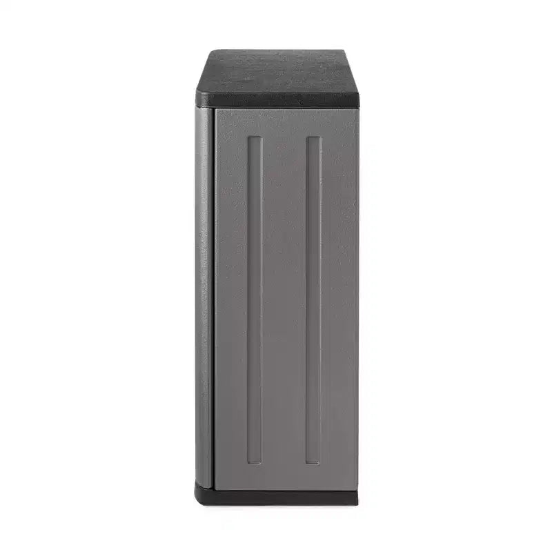 Armoire de rangement murale de garage à étagère simple en résine, 4 pieds cubes, Platine