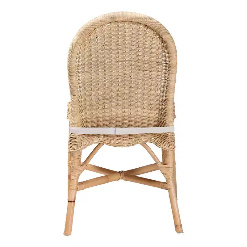 Chaise de salle à manger en rotin naturel