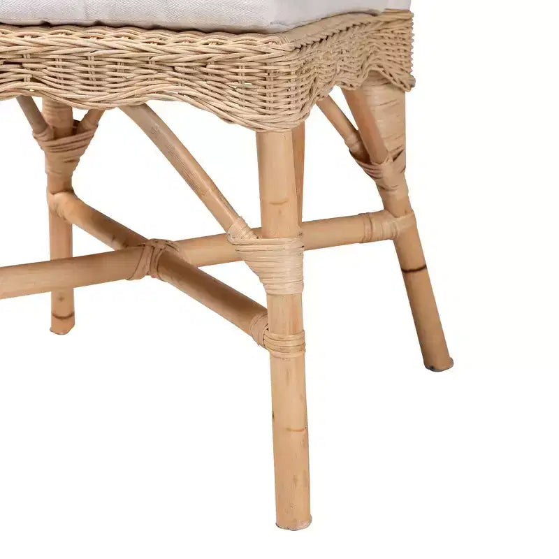Chaise de salle à manger en rotin naturel