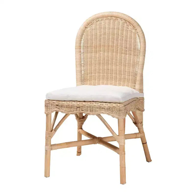 Chaise de salle à manger en rotin naturel