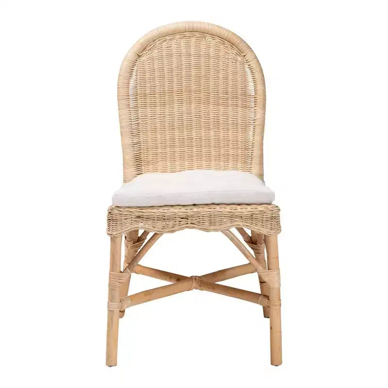 Chaise de salle à manger en rotin naturel