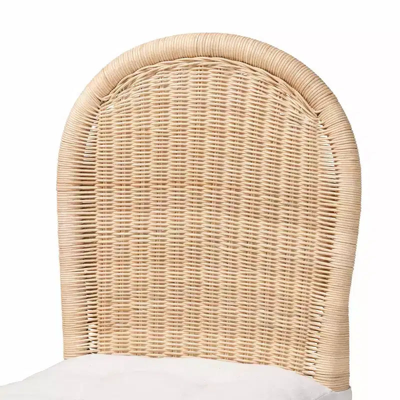 Chaise de salle à manger en rotin naturel